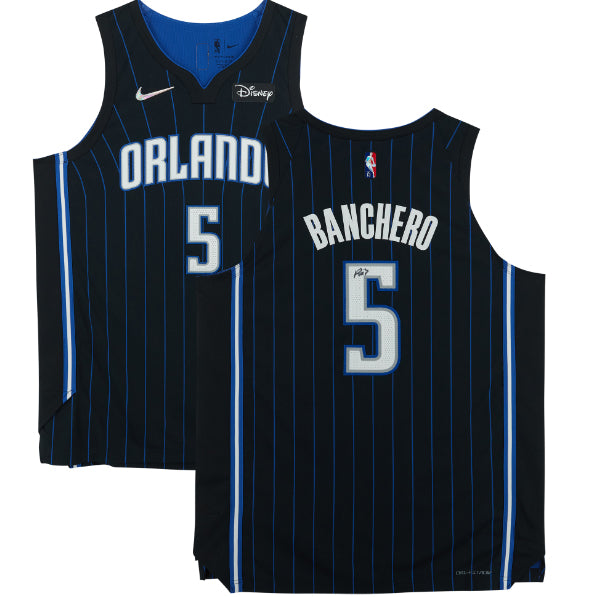 Paolo Banchero Orlando Magic Signed Autographed Black #5 Jersey