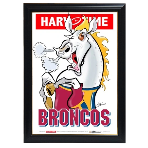 Brisbane Broncos Package Official Licensed Nrl Prints Framed Haas