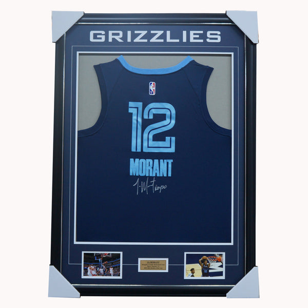 ja morant  Grizzlies jersey, Nba swingman jersey, Framed jersey