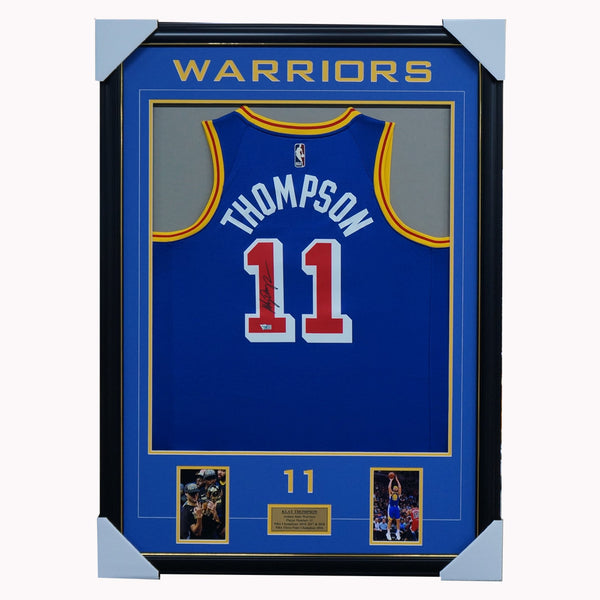 Klay Thompson Signed Warriors 16x20 Custom Framed Photo Display (Fanatics)