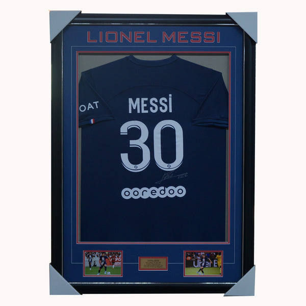 Lionel Messi Signed Argentina 2022 World Cup Champions Jersey Framed - – HT  Framing & Memorabilia