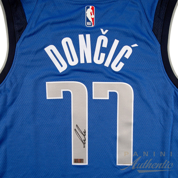 Luka doncic framed store jersey