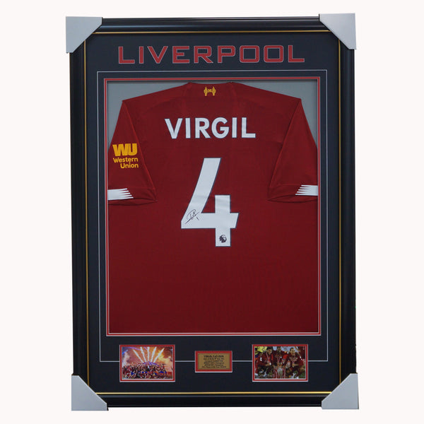 Virgil van dijk signed hot sale shirt