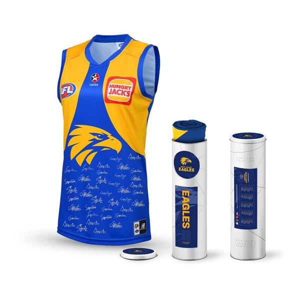 West coast eagles Framed and signed Guernsey