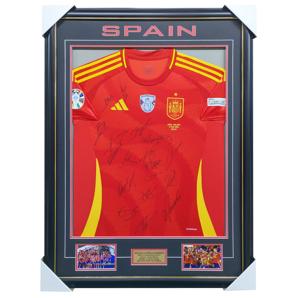 2024 European Champions Team Signed Jersey Framed - 5999