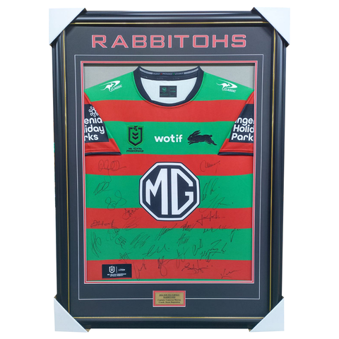 South Sydney Rabbitohs Football Club 2025 NRL Official Team Signed Guernsey - 7103