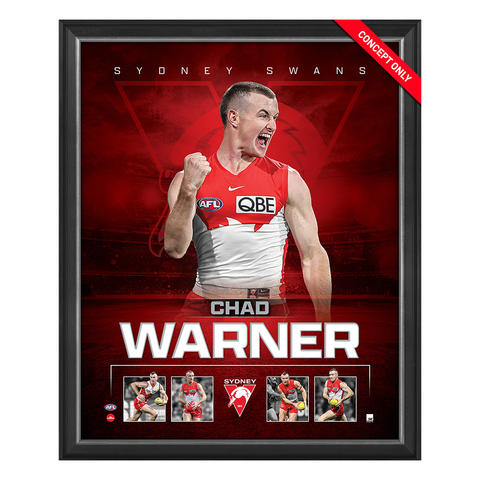 Chad Warner Sydney Swan Official Licensed AFL Print Framed - 5948