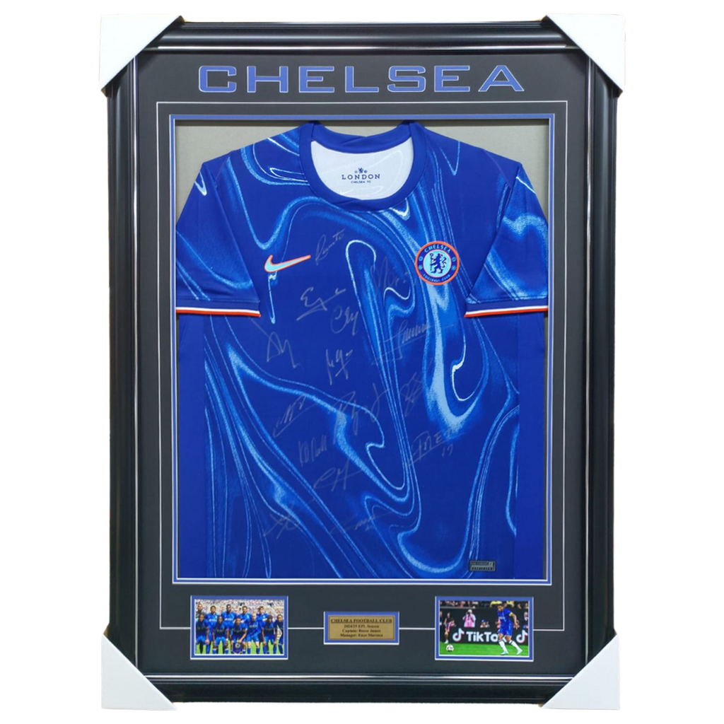 Chelsea Signed 2024/25 Team Signed Jersey Framed - 6052