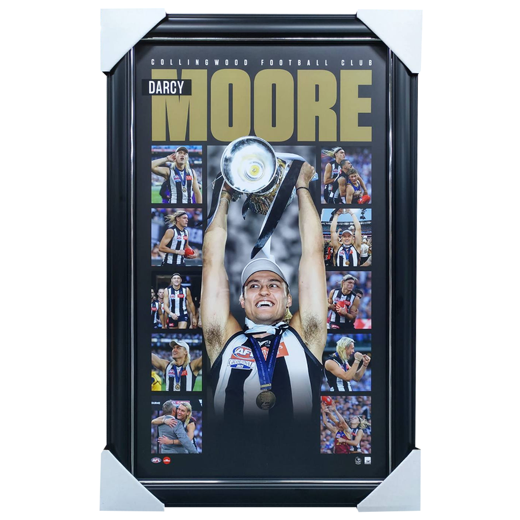 Darcy Moore Collingwood 2023 AFL Premiers Official Montage Framed - 5932