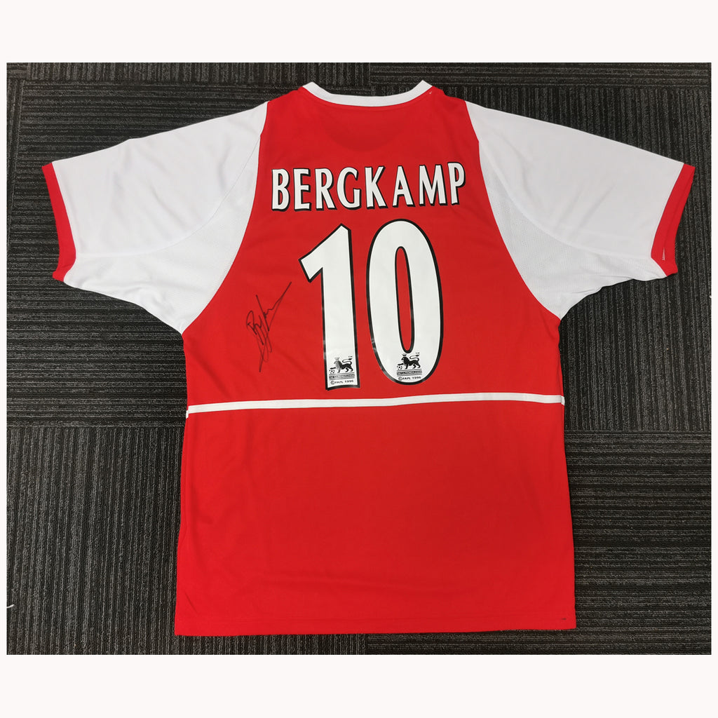 Dennis Bergkamp Signed Arsenal Jersey - 7086