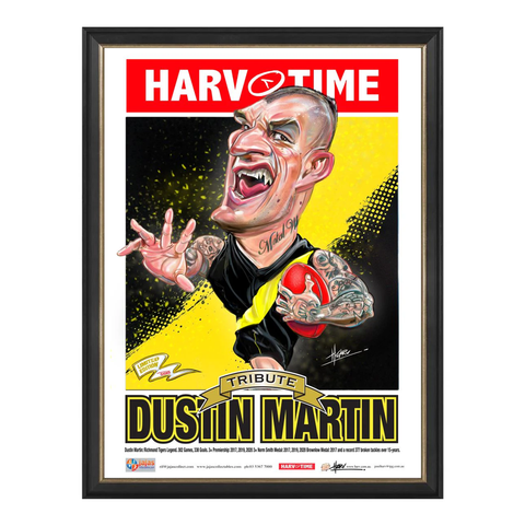 Dustin Martin LEGEND Harv Time Print Framed - 6012