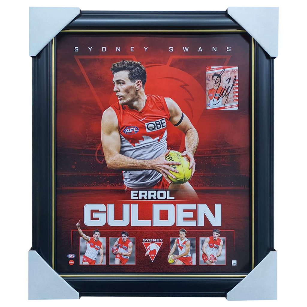 Errol Gulden Sydney Swan Official Licensed AFL Print Framed + Signed Card - 5976