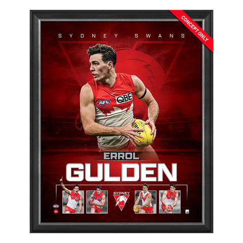 Errol Gulden Sydney Swan Official Licensed AFL Print Framed - 5949