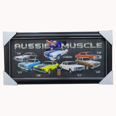 Ford GT Aussie Muscle Car Print Framed - 7111