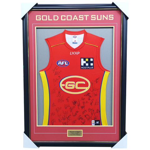 Gold Coast Suns Football Club 2025 AFL Official Team Signed Guernsey - 7022