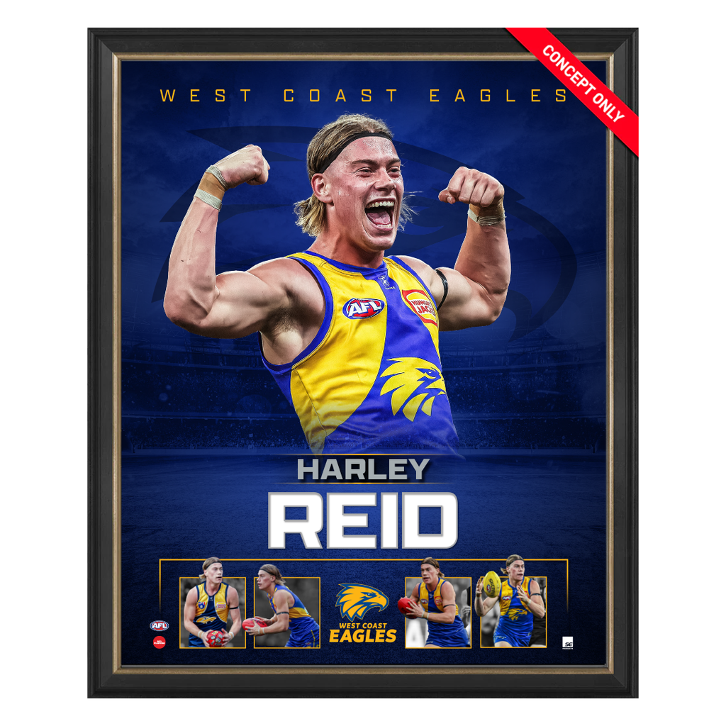 Harley Reid West Coast Eagles Official Licensed AFL Print Framed - 5950