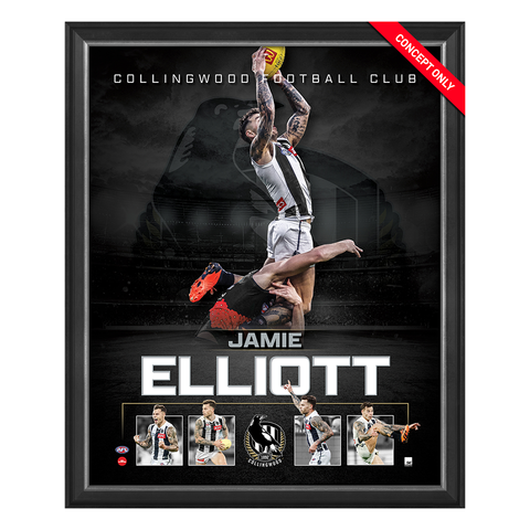 Jamie Elliott Collingwood Official Licensed AFL Print Framed - 5952