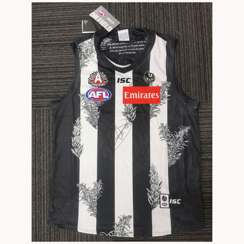 Jamie Elliott Signed Collingwood Anzac Day Brand New Jumper with Tags - 7101