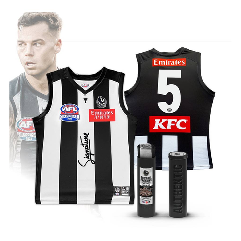 Jamie Elliott Signed Collingwood Official AFL Signature Series Guernsey - 5925