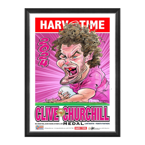 Liam Martin 2024 Churchill Medallist Harv Time Print Framed - 6049