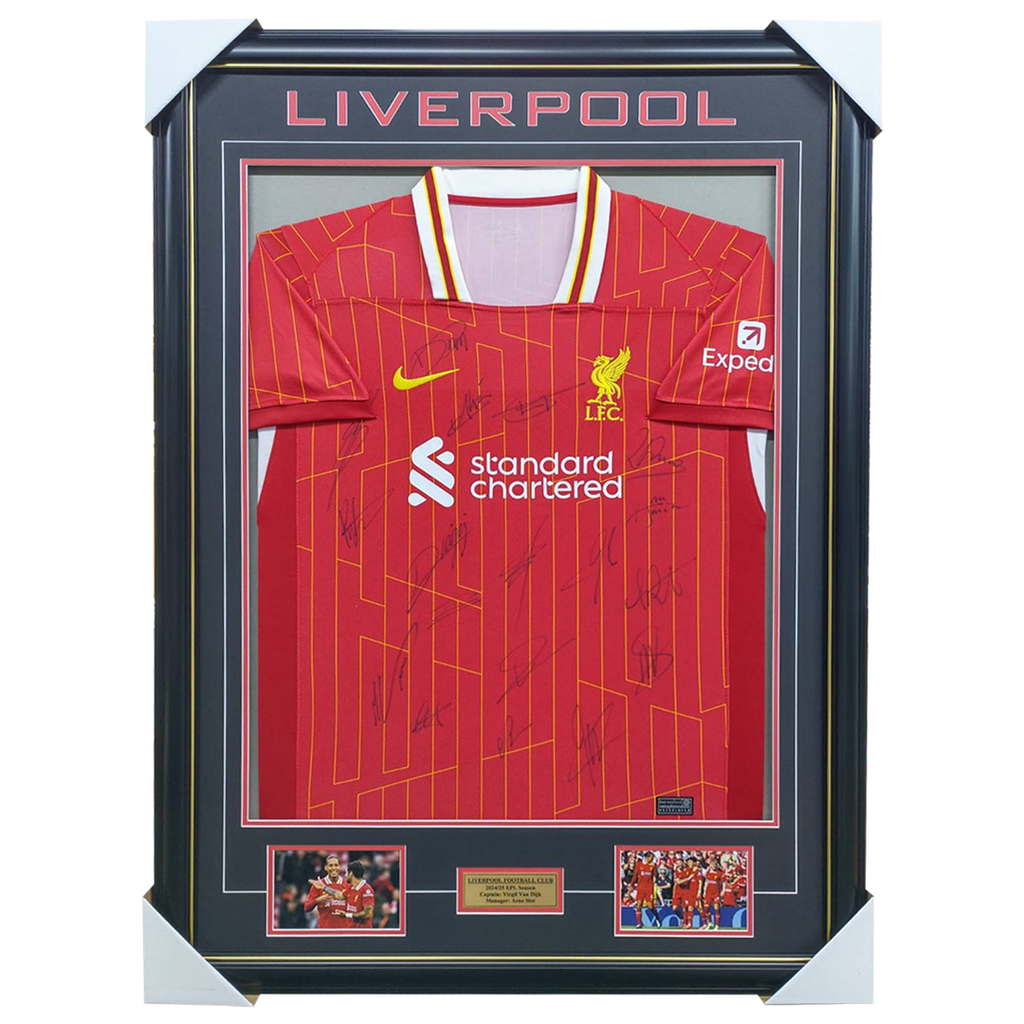 Liverpool Signed 2024/25 Team Signed Jersey Framed - 6051