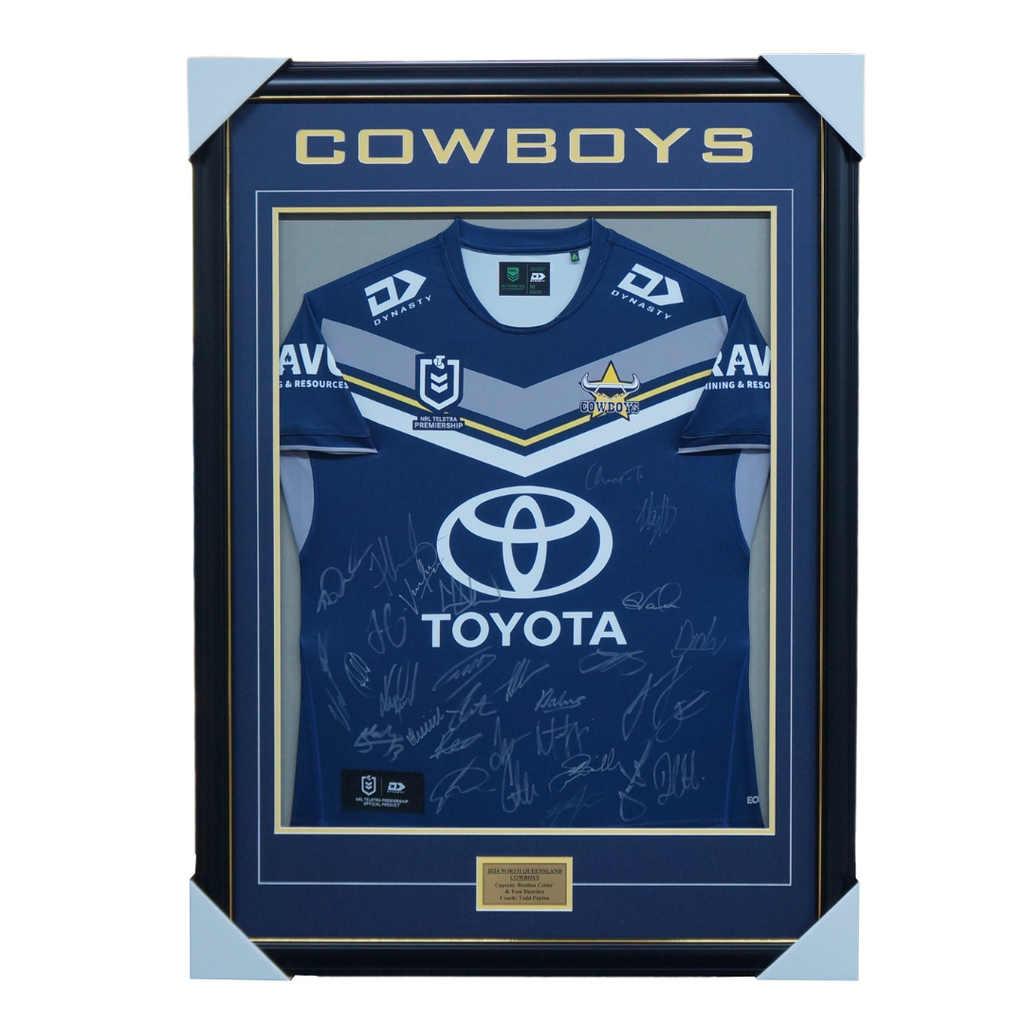 North Queensland Cowboys Football Club 2025 NRL Official Team Signed Guernsey - 7105