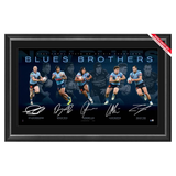 NSW Blues 2024 Blues Brothers Signed State of Origin Official NRL Lithograph Framed - 5965