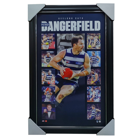 Patrick Dangerfield Geelong Official AFL Player Montage Framed - 7003