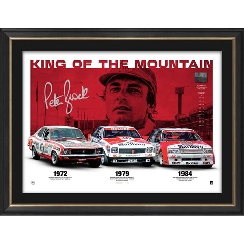 Peter Brock Deluxe King of the Mountain Official Sportsprint Framed - 7116