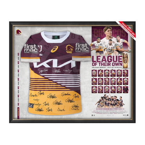 Brisbane Broncos 2006 Nrl Premiers Deluxe Tribute Frame Darren Lockyer – HT  Framing & Memorabilia