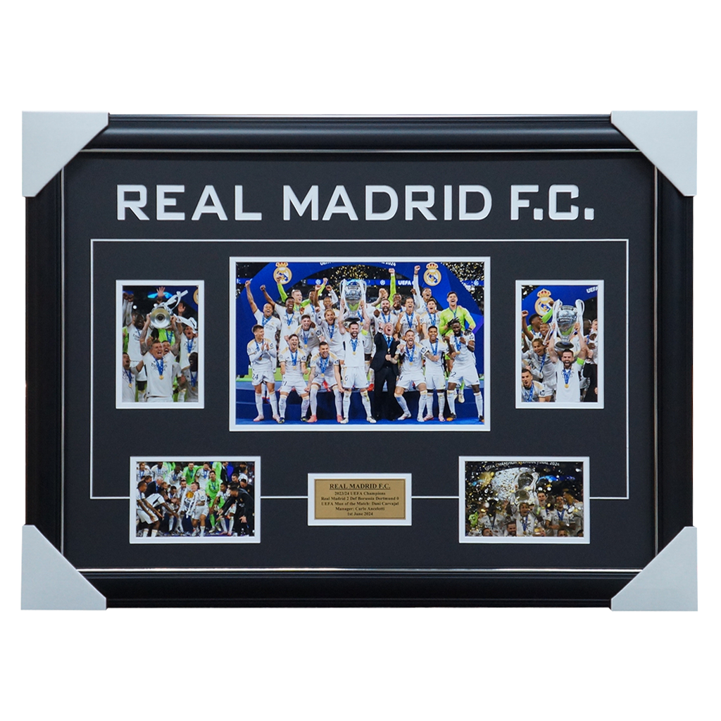 Real Madrid Football Club 2023/24 Champions League Winners Collage Framed - 5978