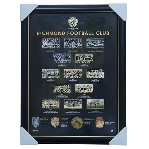 Richmond Historical Series Premiership AFL Licensed Print Framed - 5988