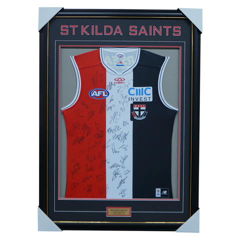 St Kilda Saints Football Club 2025 AFL Official Team Signed Guernsey - 7027