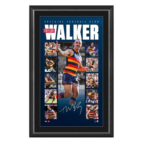 Taylor Walker Signed Adelaide Crows Official AFL Vertiramic Framed - 5916