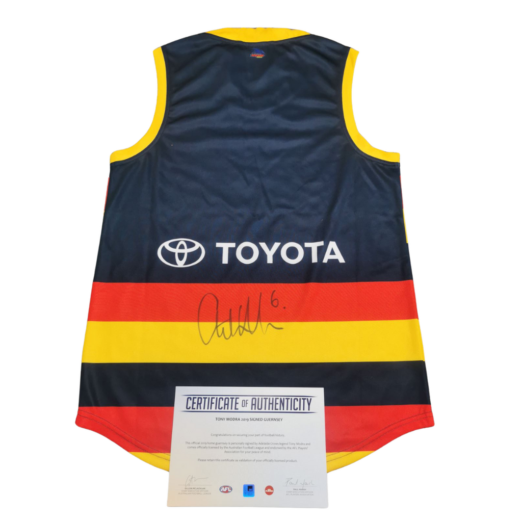 Tony Modra signed Official AFL Adelaide Crows Jumper - 7013