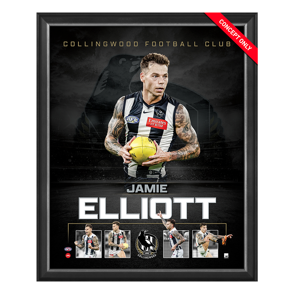 Jamie Elliott Collingwood Official Licensed AFL Print Framed - 5962