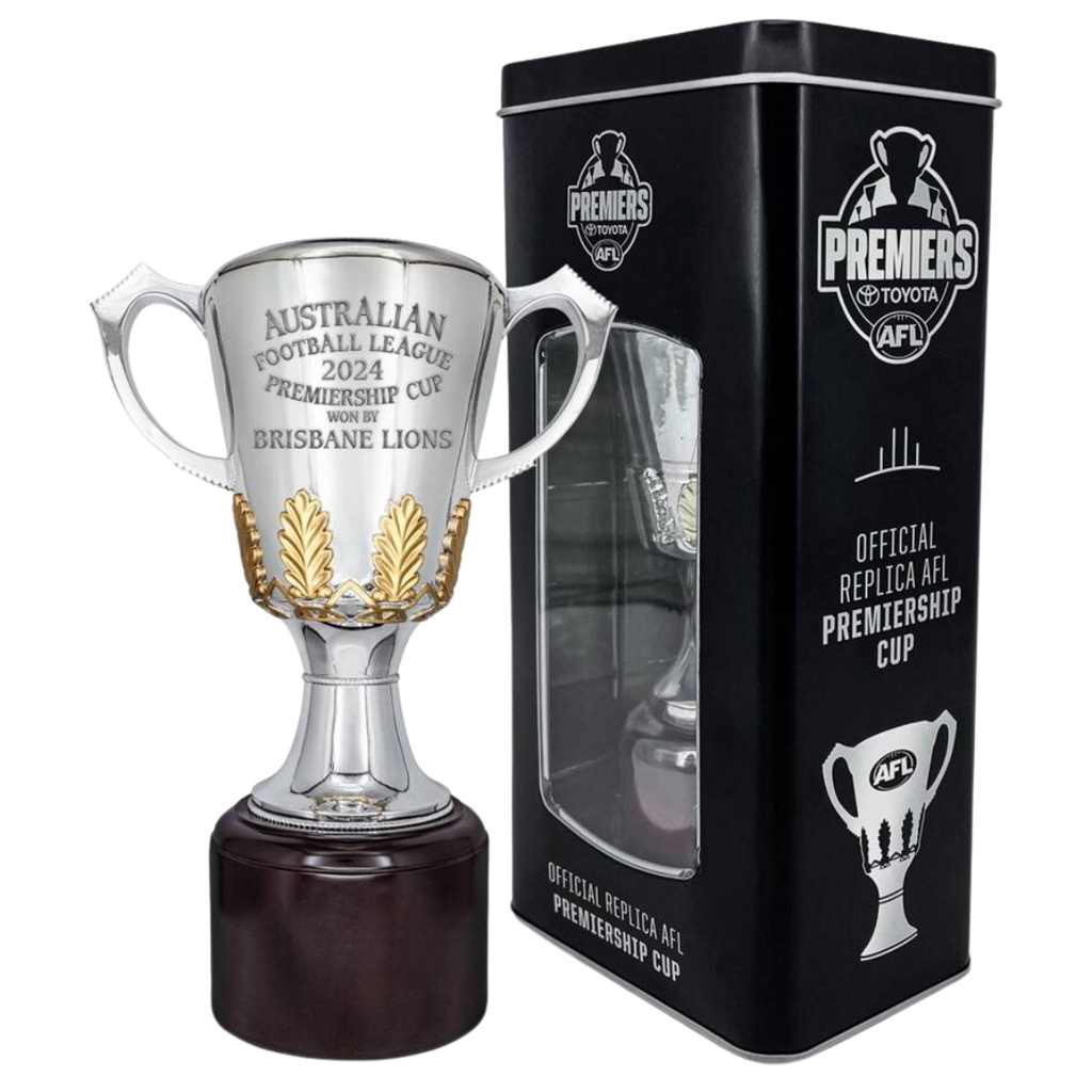 Brisbane Lions 2024 Official AFL Replica Premiership Cup in Tin - 6028