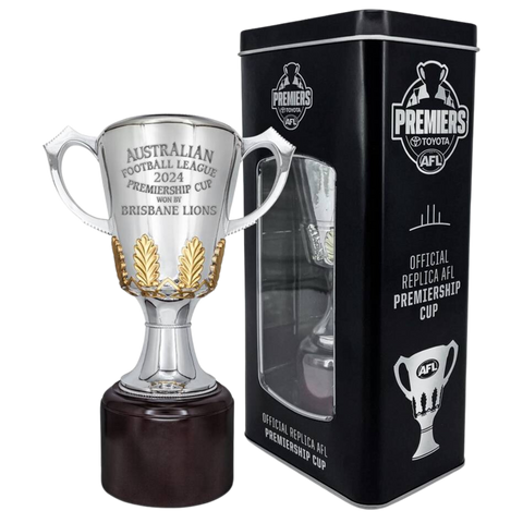 Brisbane Lions 2024 Official AFL Replica Premiership Cup in Tin - 6028