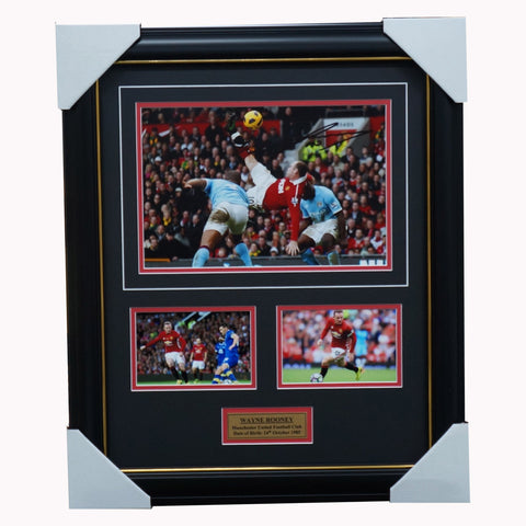 Wayne Rooney Signed Epl Manchester United Photo Framed - 3651