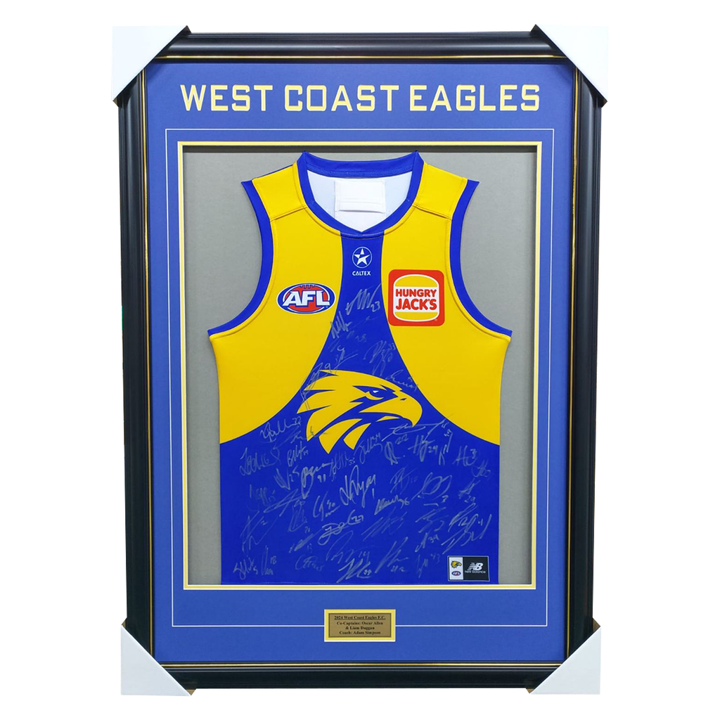 West Coast Eagles Football Club 2025 AFL Official Team Signed Guernsey - 7028