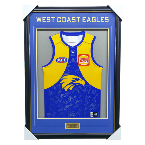 West Coast Eagles Football Club 2025 AFL Official Team Signed Guernsey - 7028