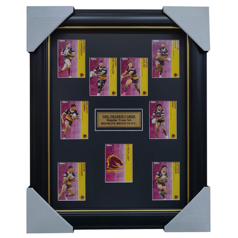 2025 NRL Traders Cards Brisbane Broncos Team Set Framed - 7070