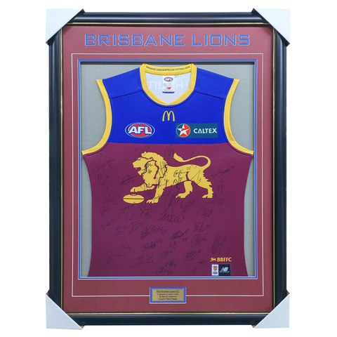 Brisbane Lions Football Club 2025 AFL Official Team Signed Guernsey - 7016