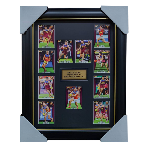 Brisbane Lions 2025 Select Card Team Set Framed - 7052