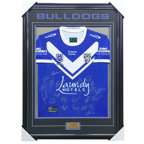 Canterbury Bulldogs 2024 Team Signed Jersey Framed - 5982