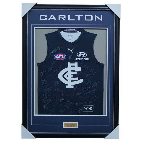 Carlton Football Club 2025 AFL Official Team Signed Guernsey - 7019