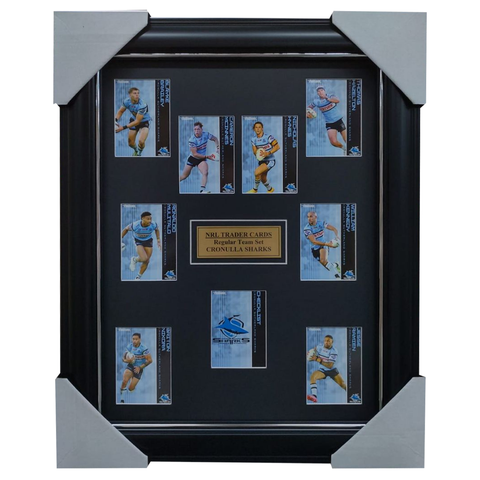 2025 NRL Traders Cards Cronulla Sharks Team Set Framed - 7083