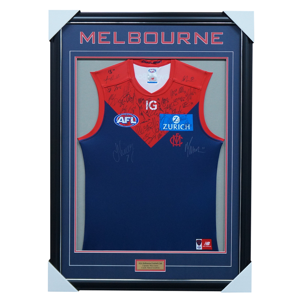 Melbourne Demons Football Club 2025 AFL Official Team Signed Guernsey - 7026