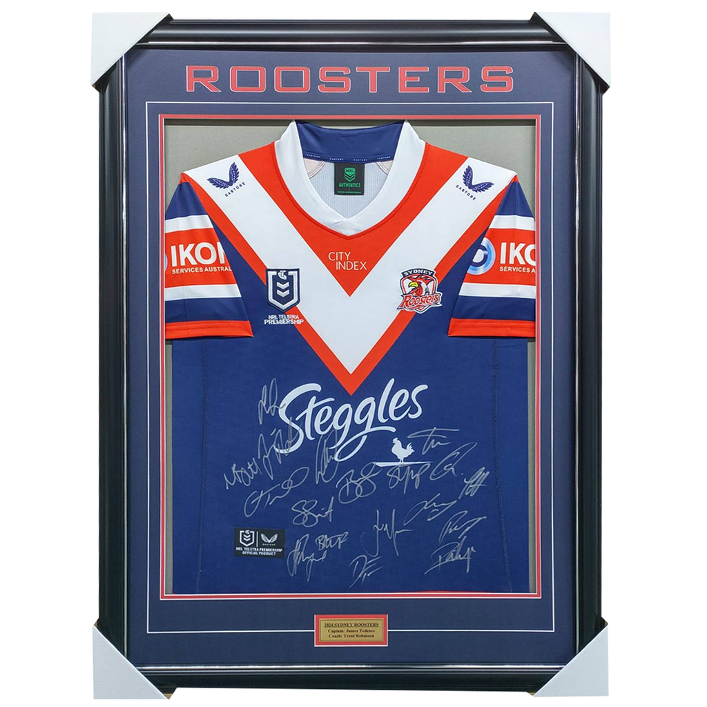 Sydney Roosters Football Club 2025 NRL Official Team Signed Guernsey - 7096