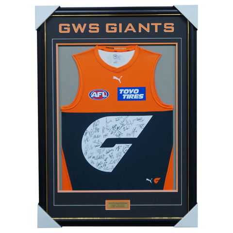 GWS Giants Football Club 2025 AFL Official Team Signed Guernsey - 7021